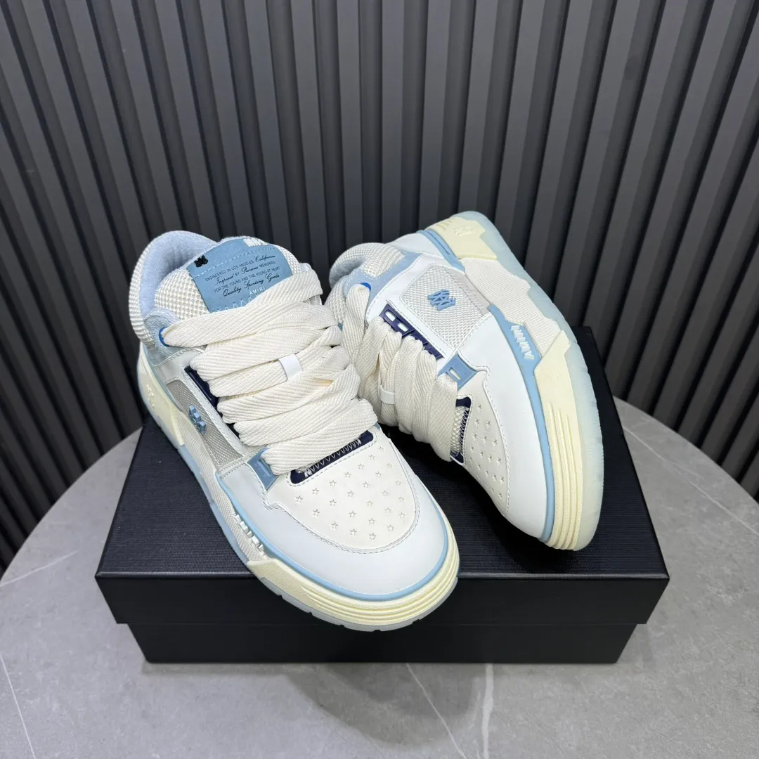 Men's shoes 💰660💰 AMIRI AMIRI trendy brand hot sale 🔥 Available all year round, couples 💑 Official website synchronization Imported fabrics 1⃣️ vs 1⃣️ replica, original factory special original sole, 35-45 (45. non-refundable)